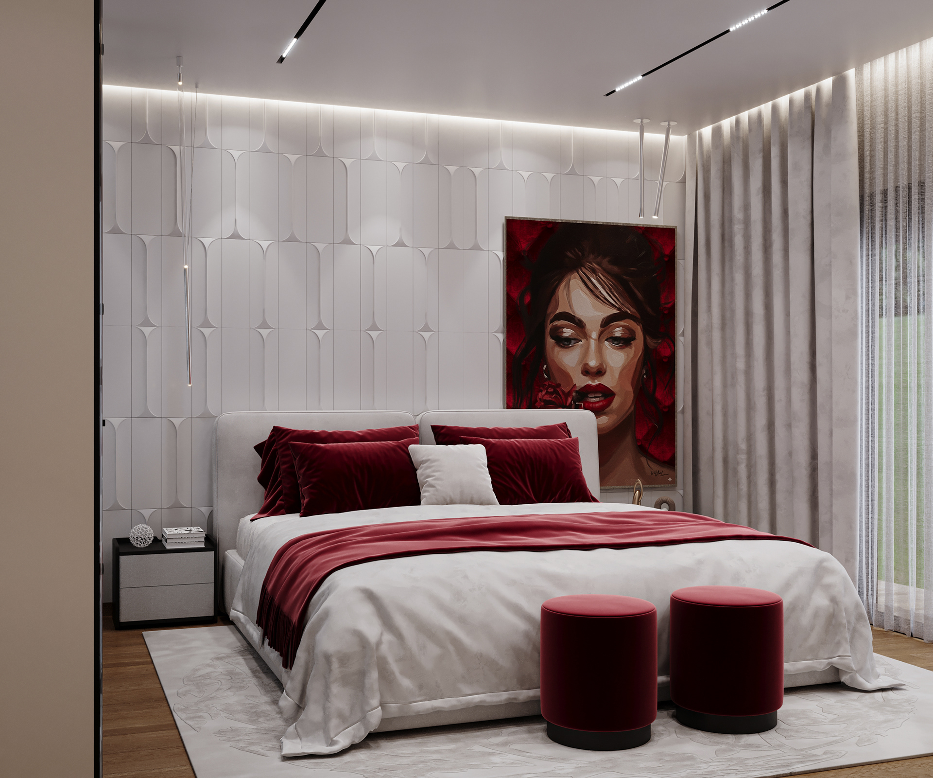 Burgundy Dreamscape Room-7