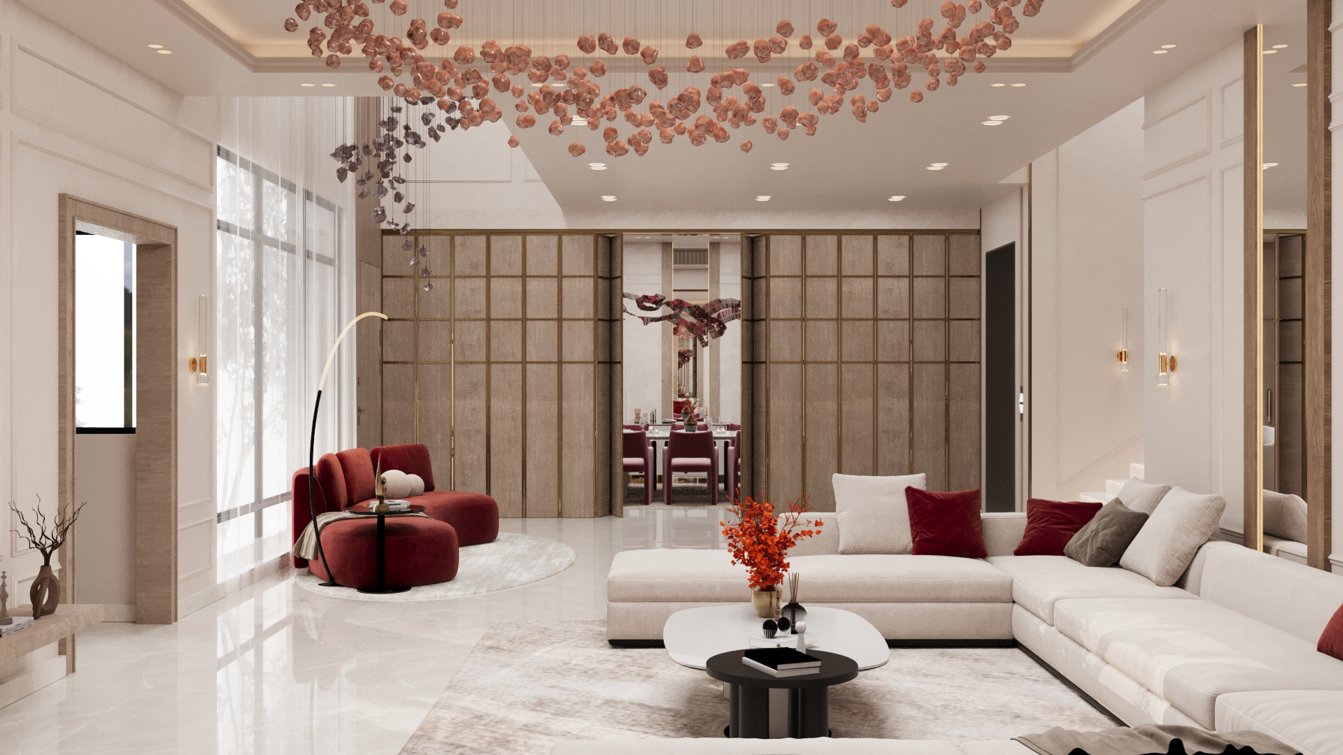 现代经典奢华客厅室内设计-7