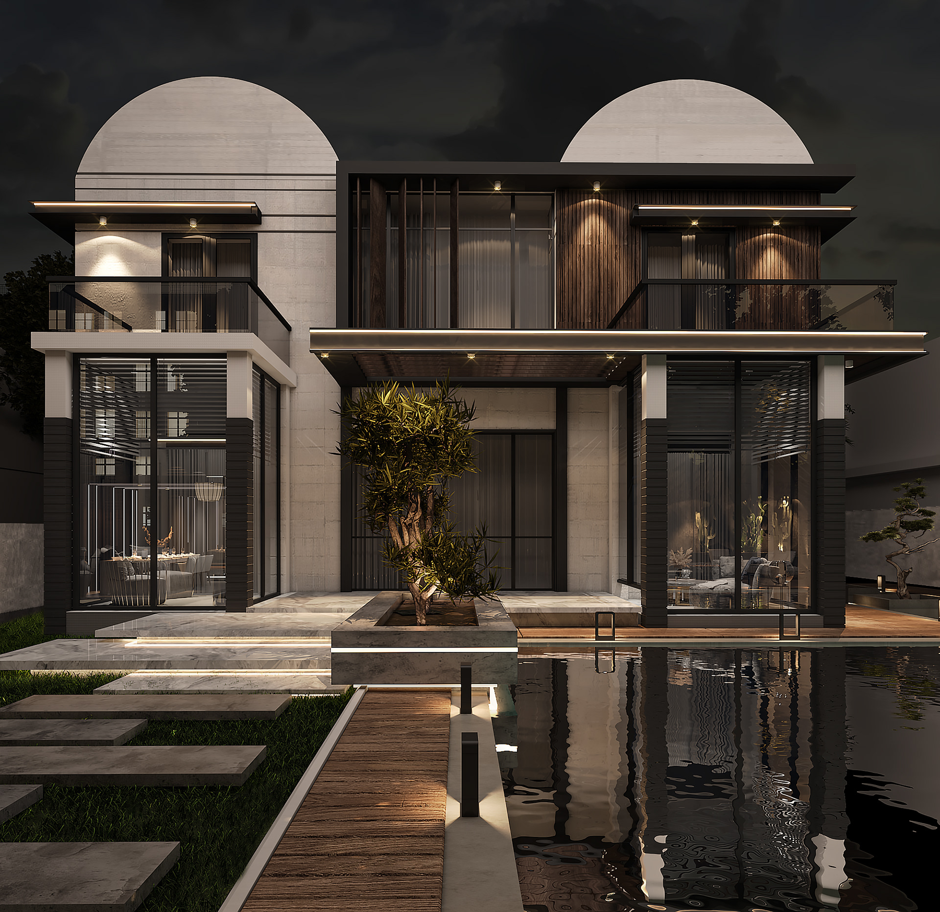 私人住宅外部和景观设计丨埃及-8