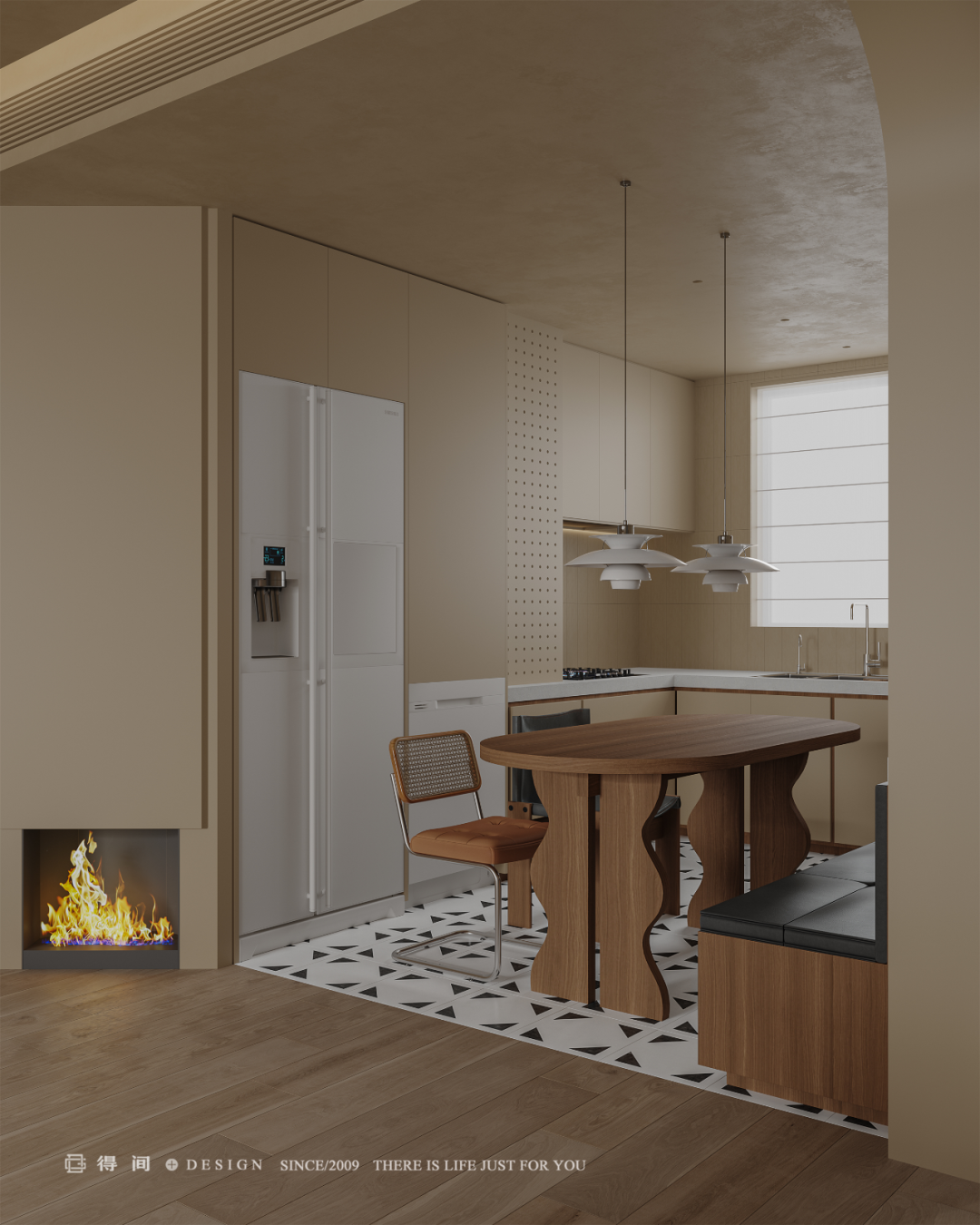 得间设计丨107㎡中古风二人世界，于平凡生活中拿捏住电影里的高级感-62