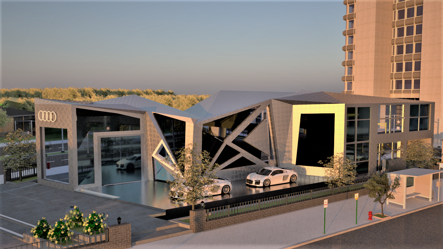 Audi car showroom design-2