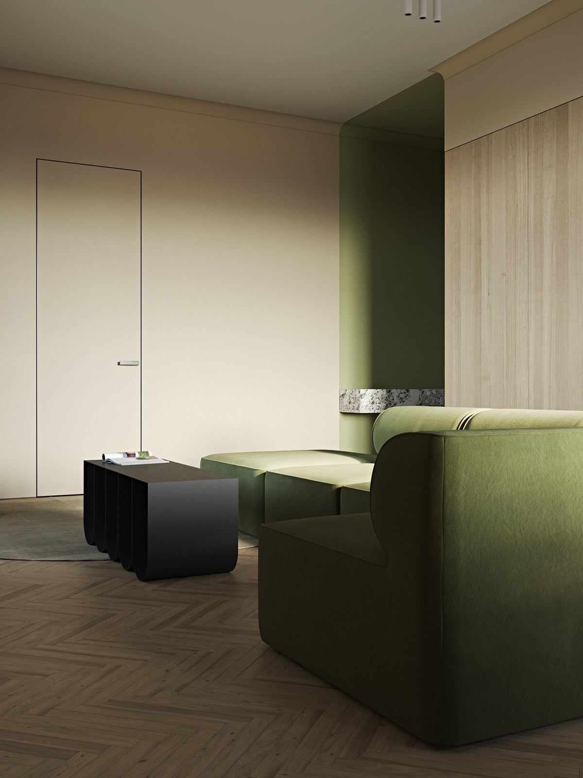 乌克兰基辅--现代清新质感公寓-9