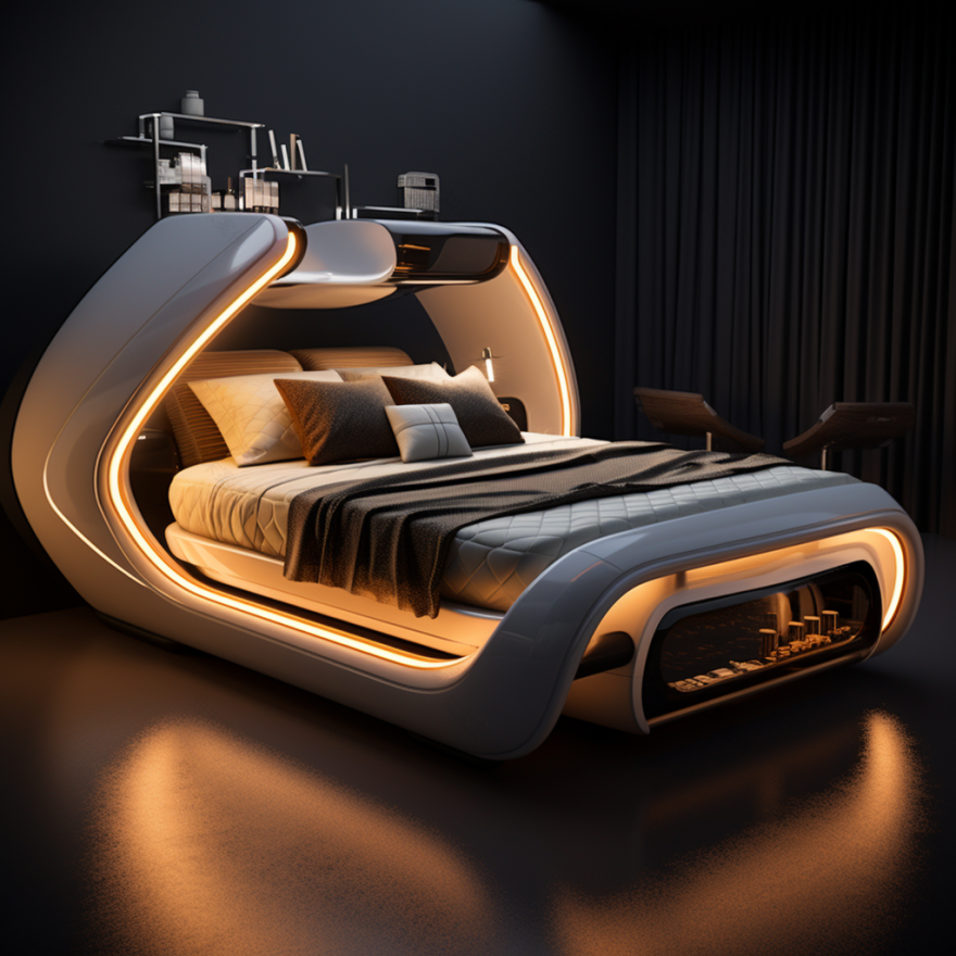 未来之梦:时尚科技床-19