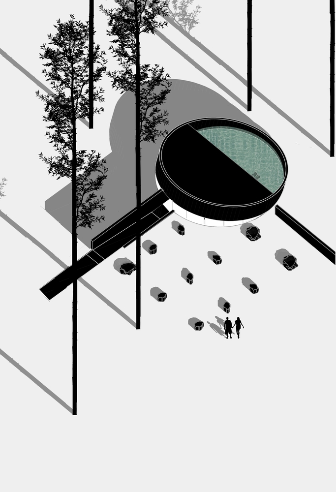 智利森林中的 Moholy 冥想空间丨José Peña-65