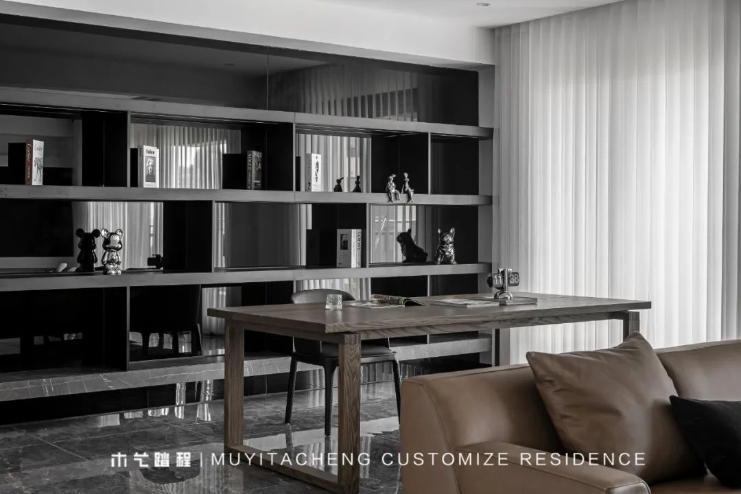 极简黑白,家的温度与高级定制丨中国重庆丨重庆木艺踏程全屋定制-24