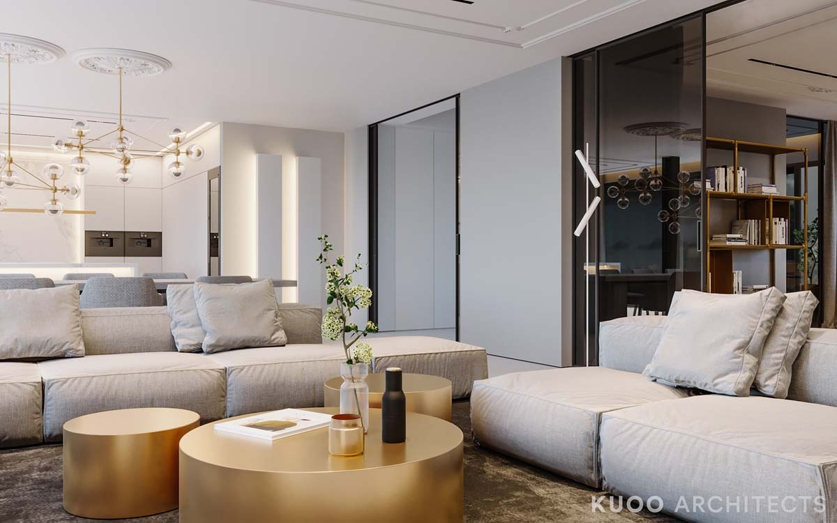 KUOO Architects设计--英国豪华与迷人的金属口音-5