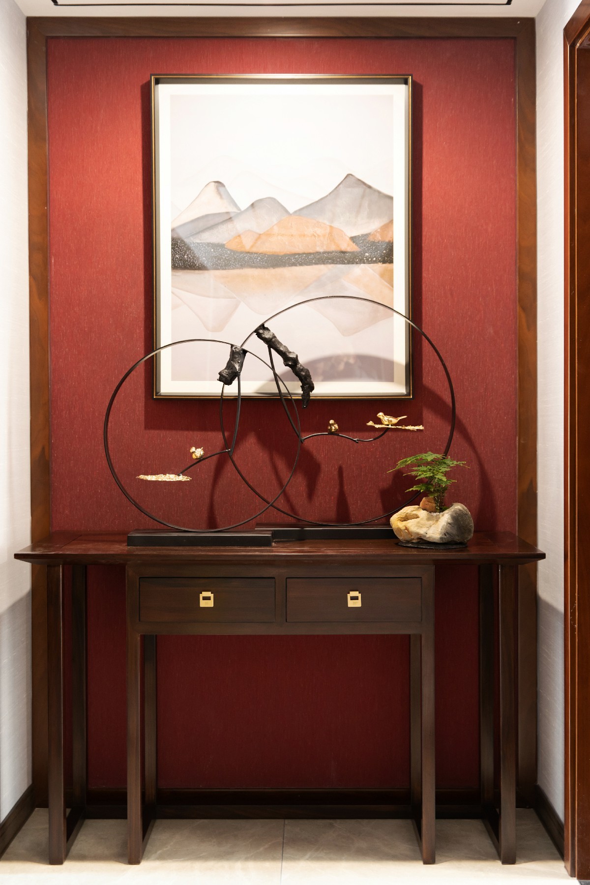 栾川新中式美式混搭家居设计-13