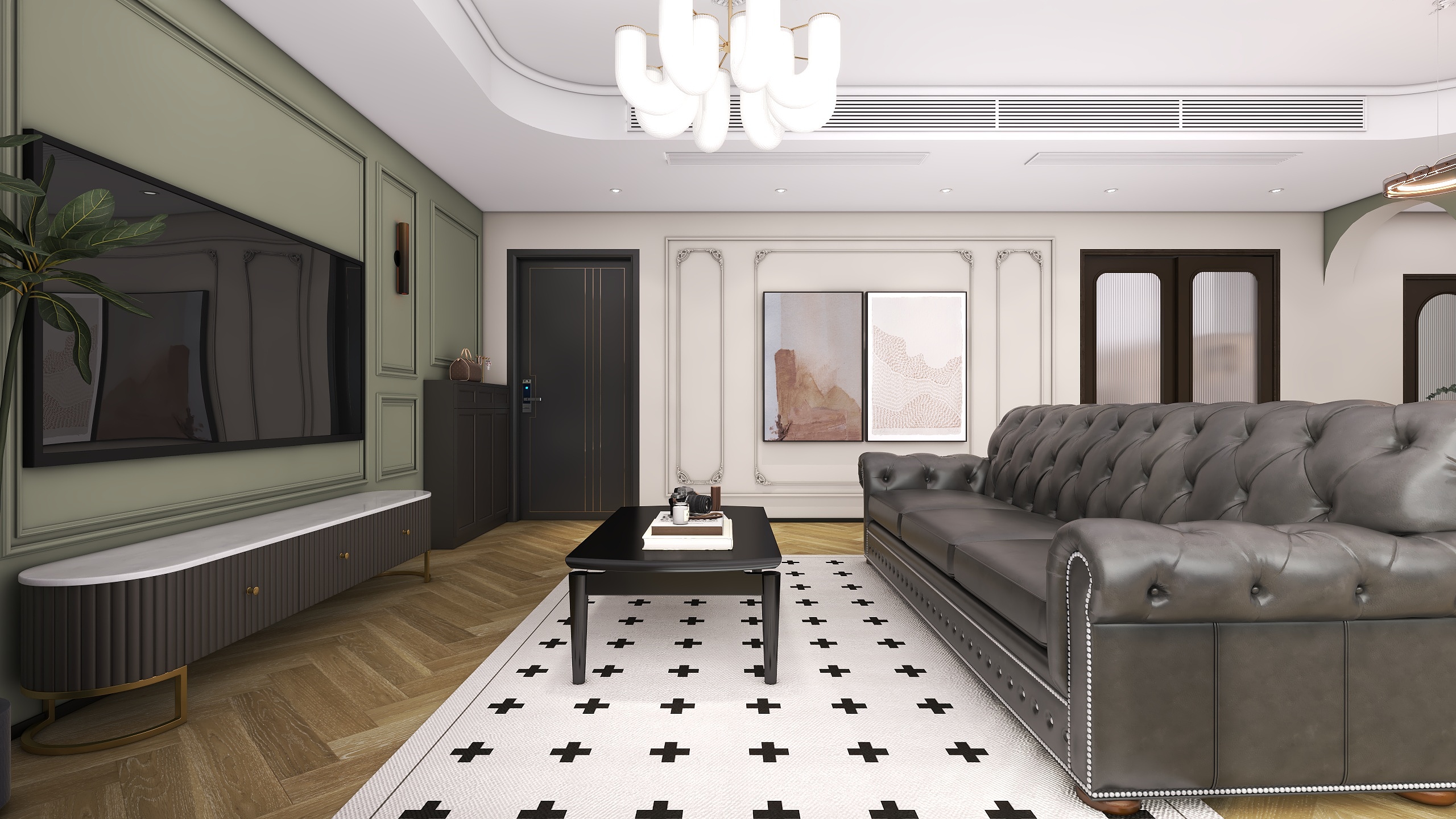 四川成都华府悦璟（115平方简约法式三居室）-7