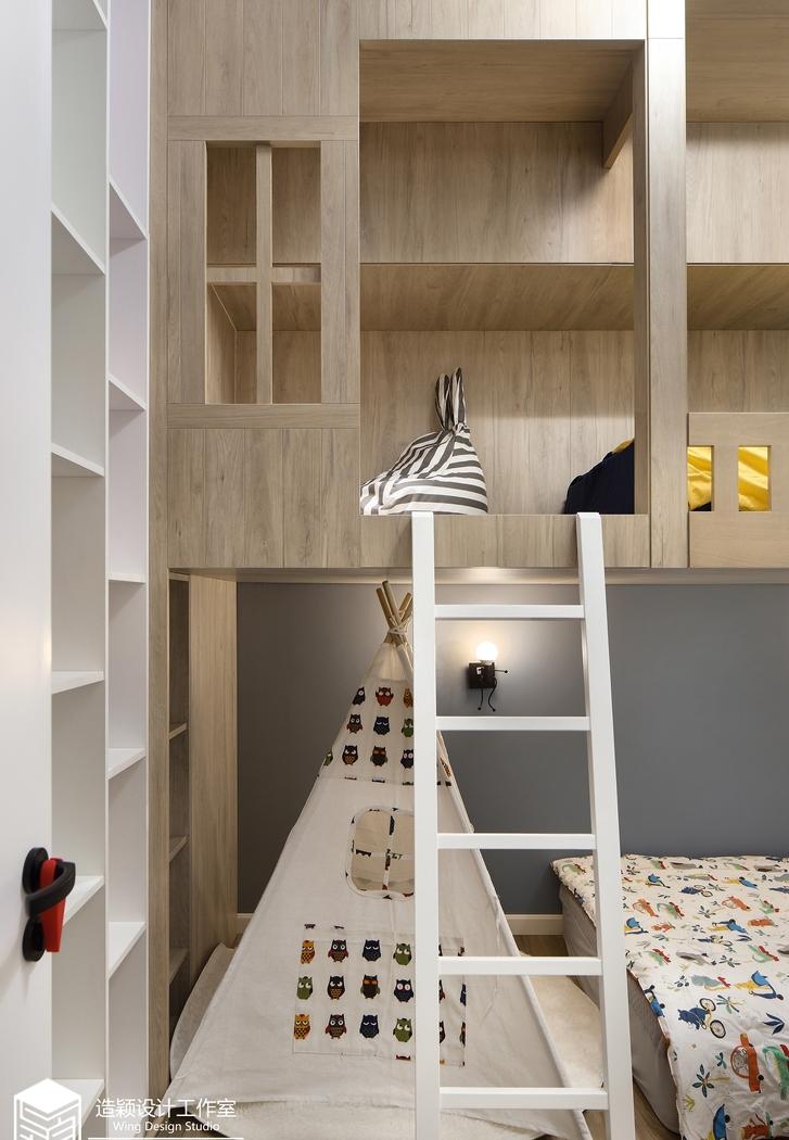 85㎡工业风新居 | 水泥艺术漆、开放式餐厨、亲子互动空间-14