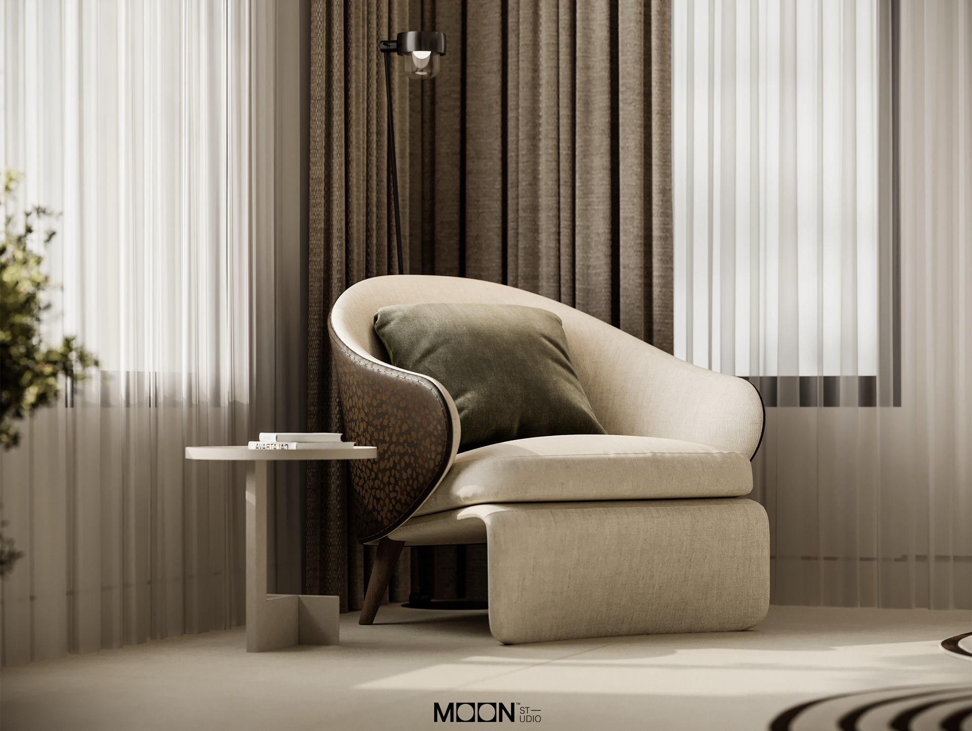 卧室设计

注：原文Desgin拼写有误，正确的拼写应该是Design  丨Moon Studio-9