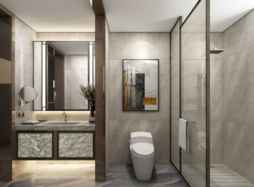 中峘国际设计私宅分享 | 咖色金属演绎睿尚空间-11