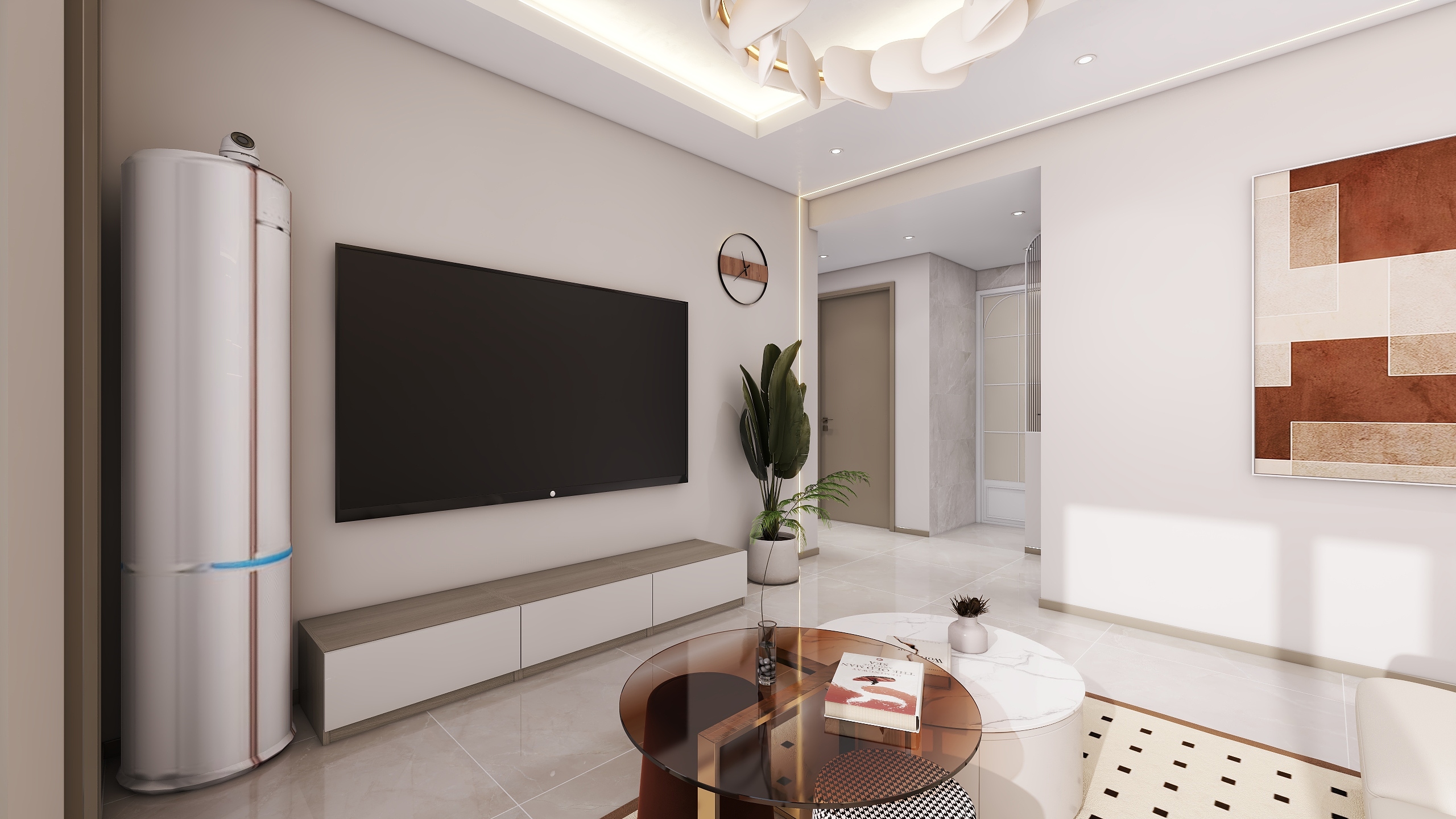 四川成都香瑞楠府（95平方现代简约三居室）-2