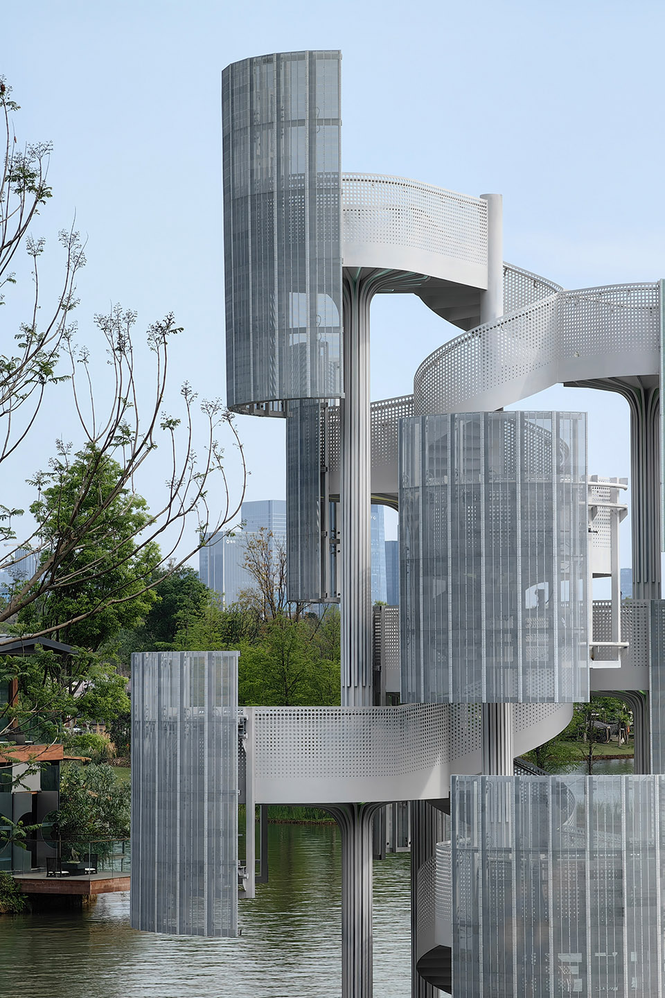 成都麓湖生态城生命塔装置丨中国成都丨万华研发及景观中心-18