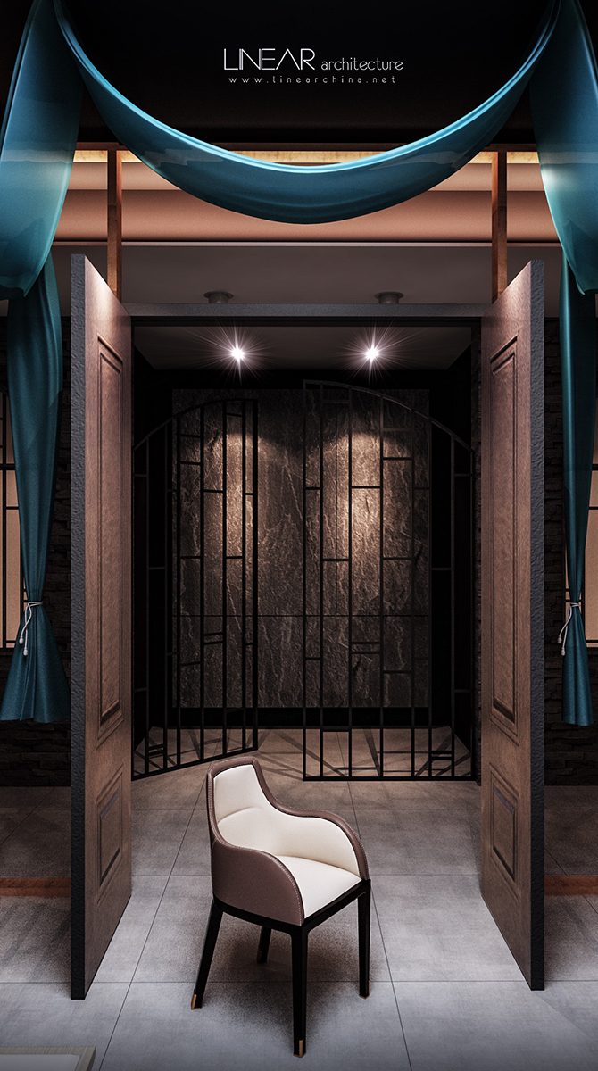 六重金属门 | 框体分隔的创意空间设计-8