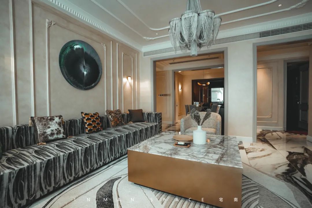 流动空间 · 内江万晟城华府 193㎡现代简约设计丨中国内江丨宅南空间设计事务所-18