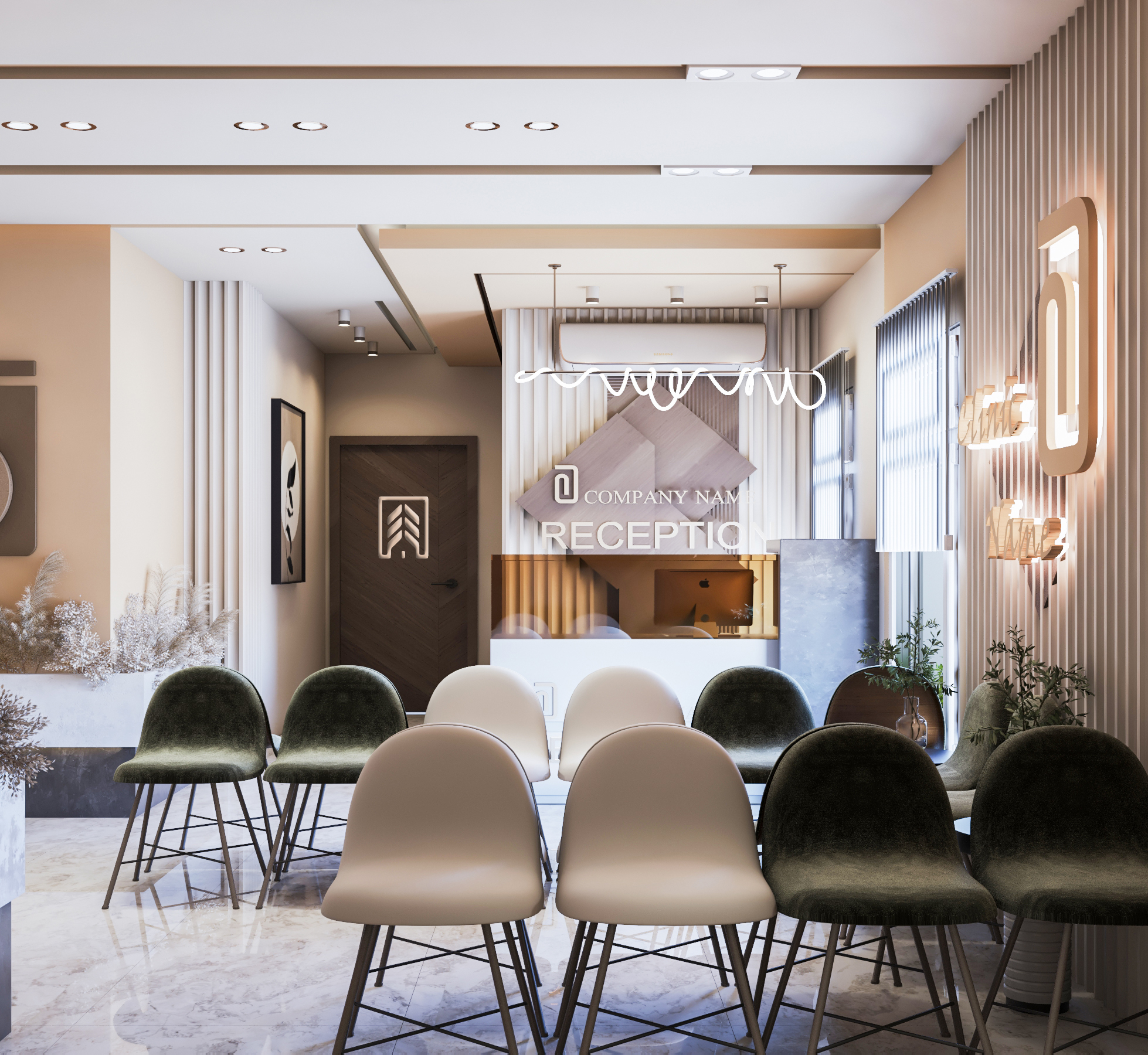 当代诊所接待处设计丨Design Architecture & Decoration-8