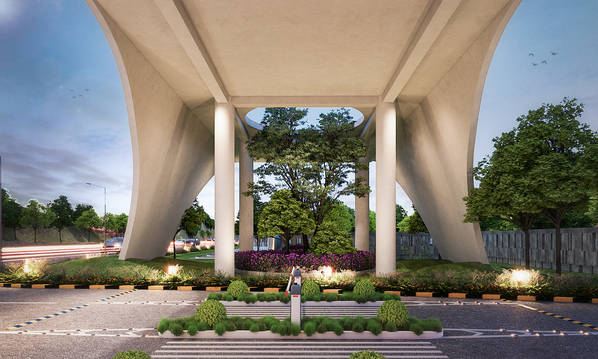 Private Housing Society Gate (Architelier)-3