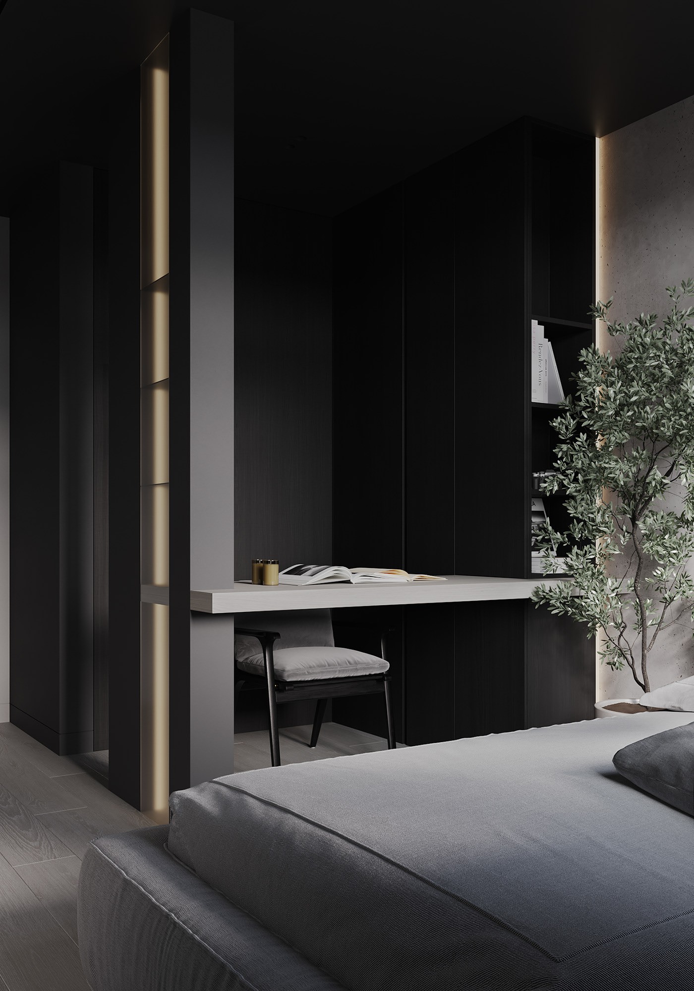 高级黑色系住宅设计 超酷-23