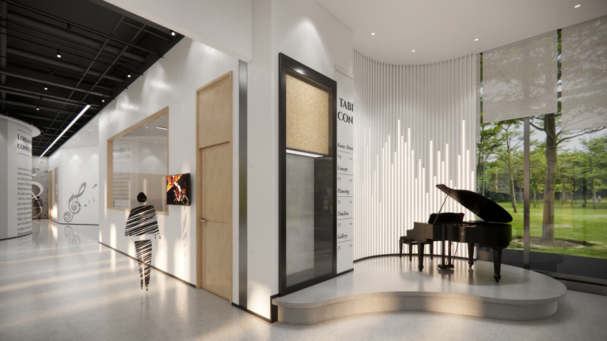 乐器企业文化主题展厅设计-36