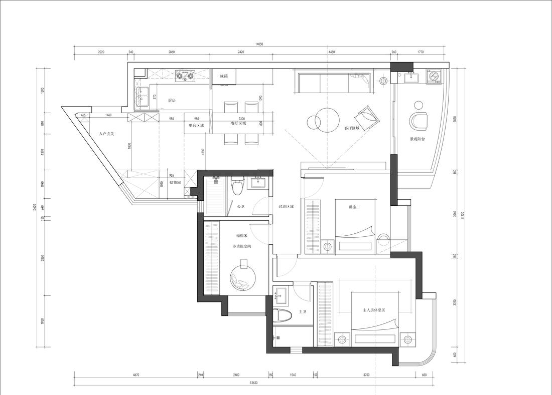 实木与大理石碰撞的高级美-26