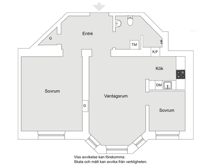 斯德哥尔摩魅力公寓，时尚色调与海景窗的完美结合-19