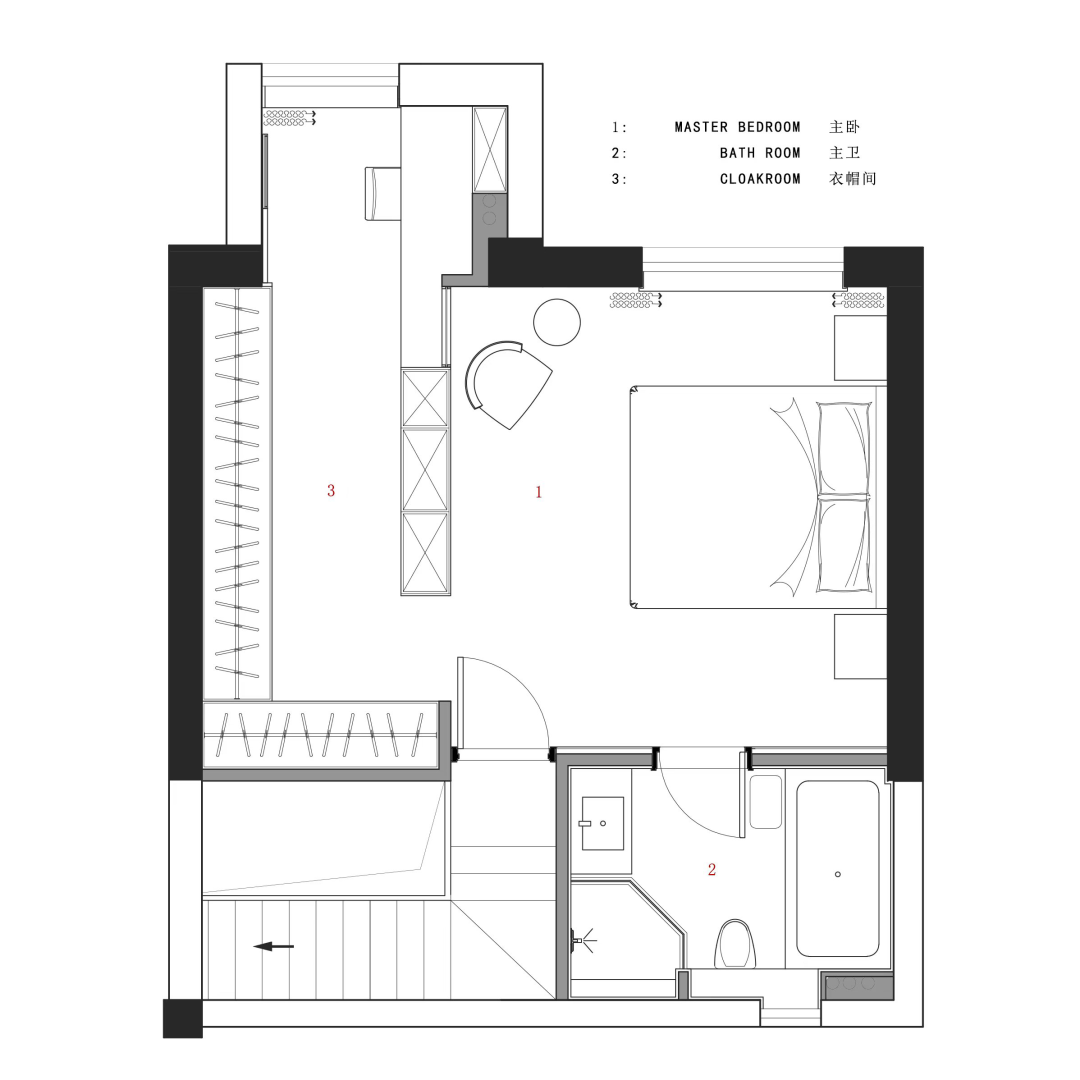 180㎡现代简约上跃， 敞开式设计的随性而居 | 与上设计-85