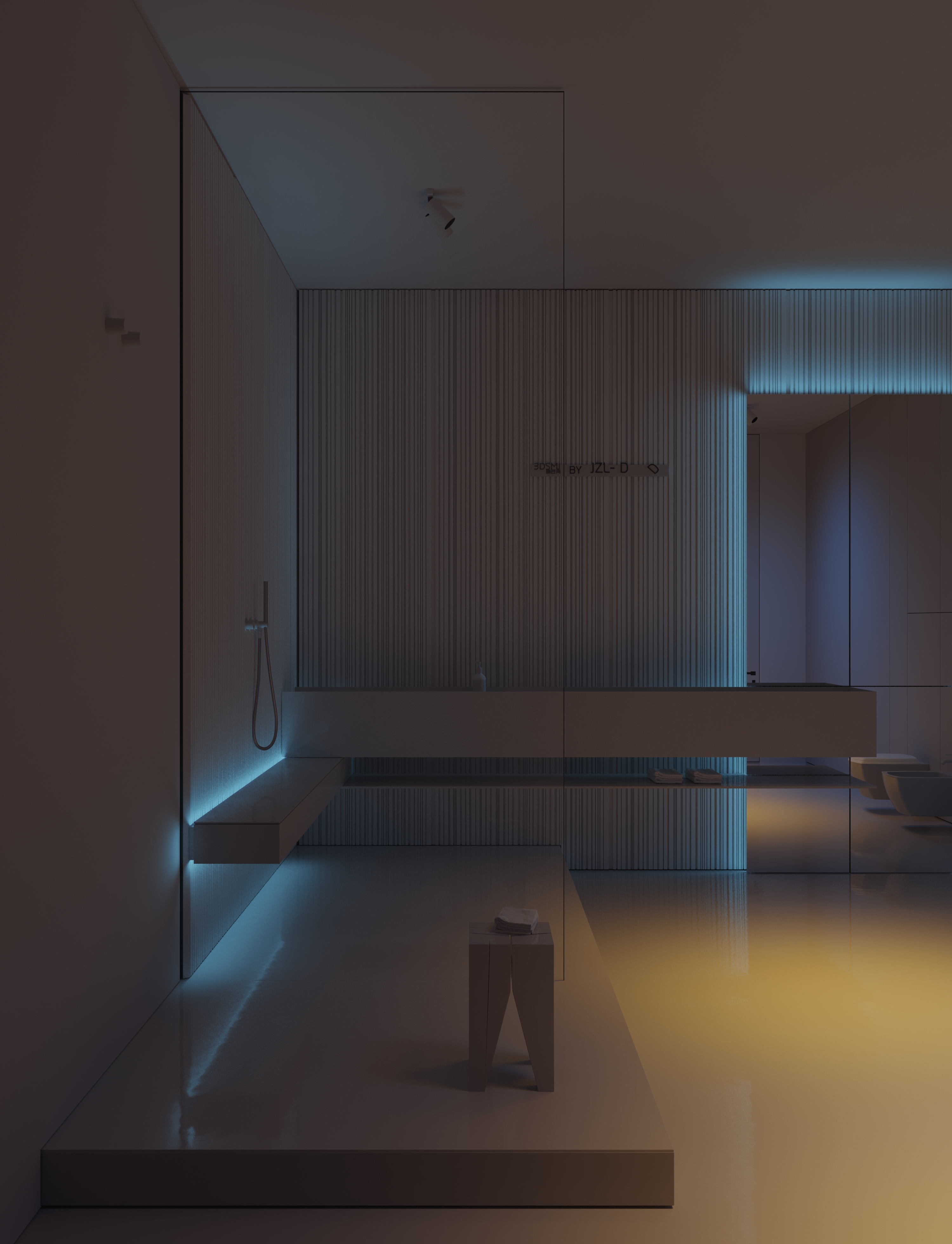 卫浴空间光影艺术，打造舒适TOLKO实景临摹-21