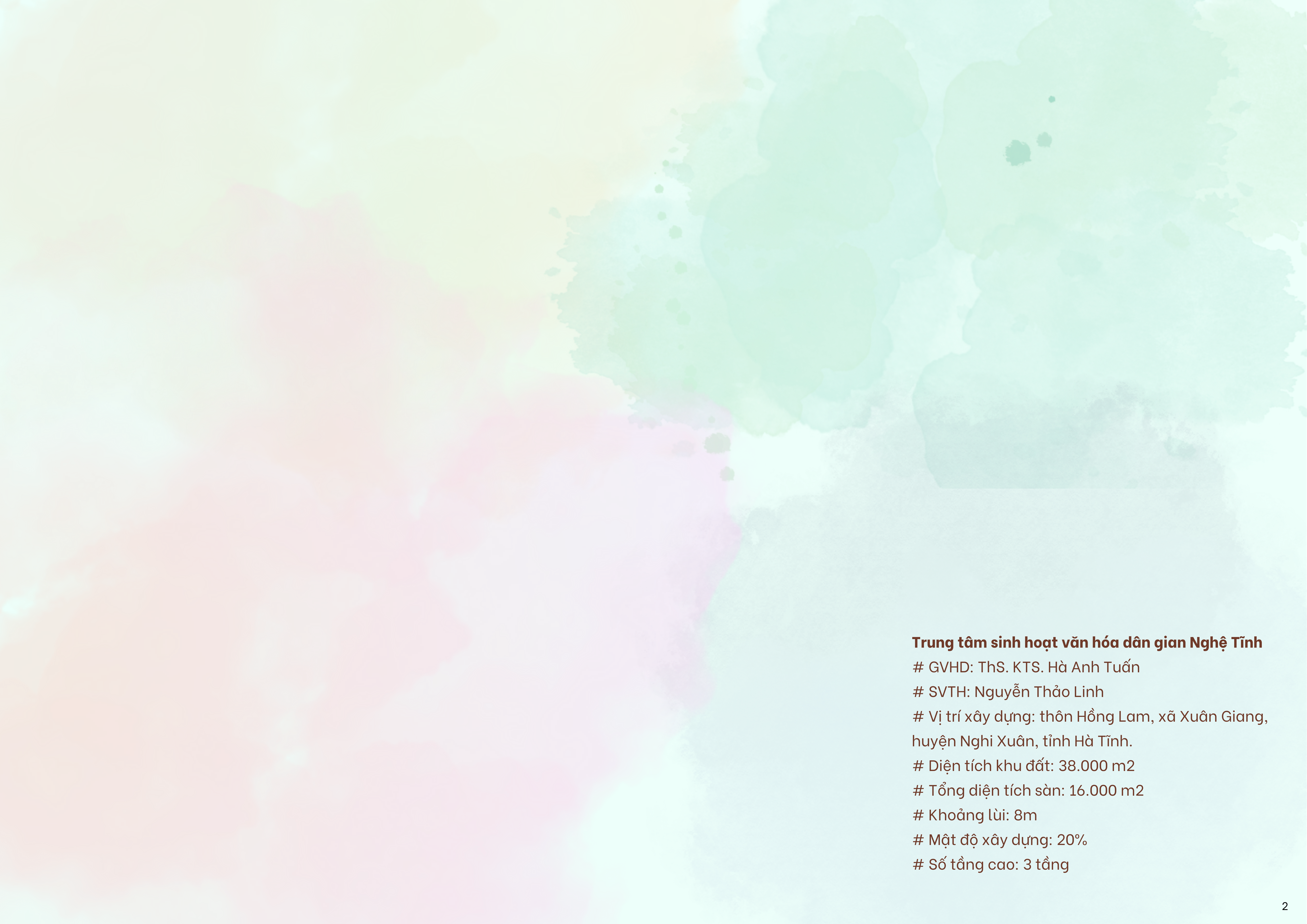 B.ARCH THESIS REPORT: NGHỆ TĨNH FOLK CULTURE CENTER-2