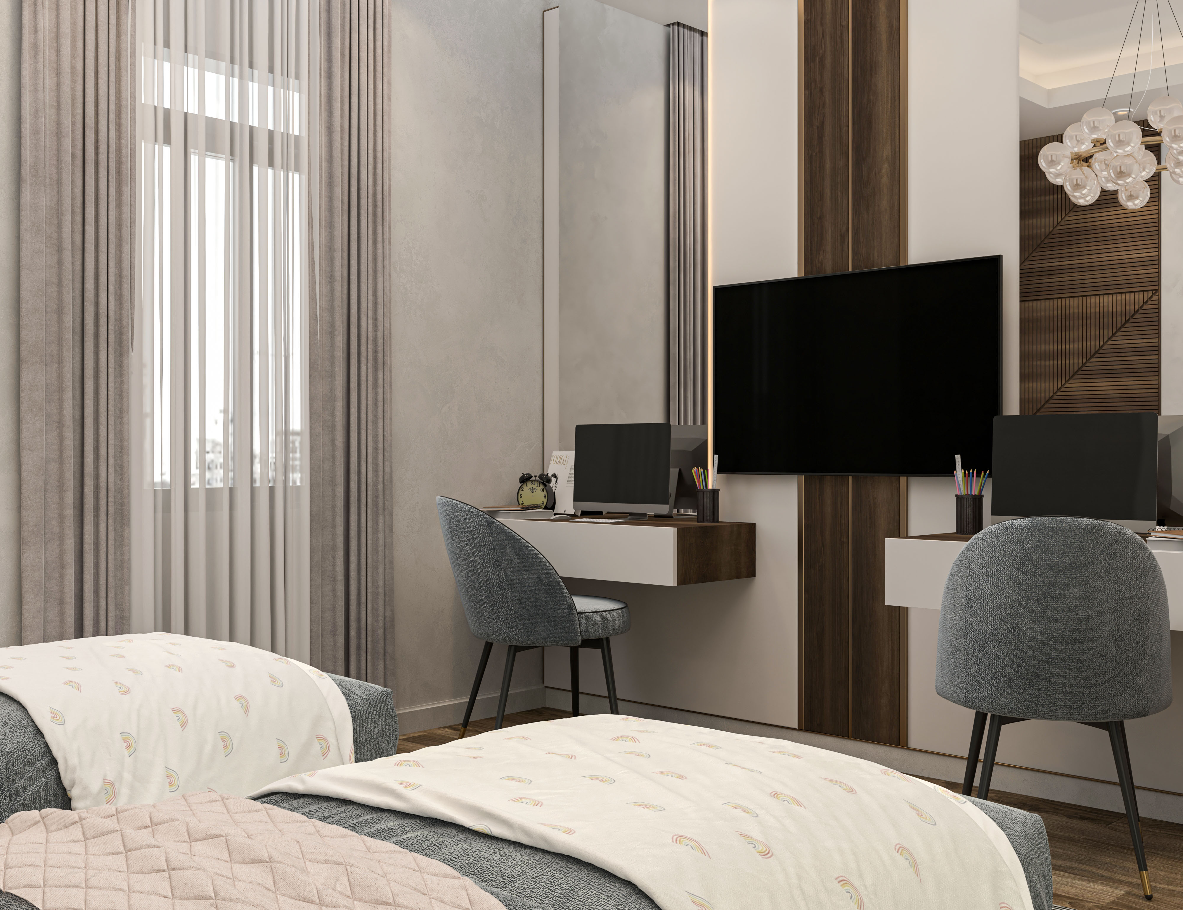 双人卧室设计丨eng mohamed elsake designs-10