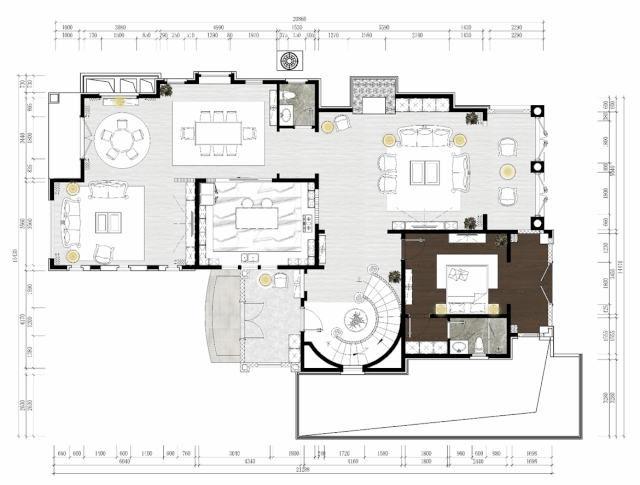 不输「李子柒的后院」！540㎡美式轻奢别墅设计，休闲舒适-12