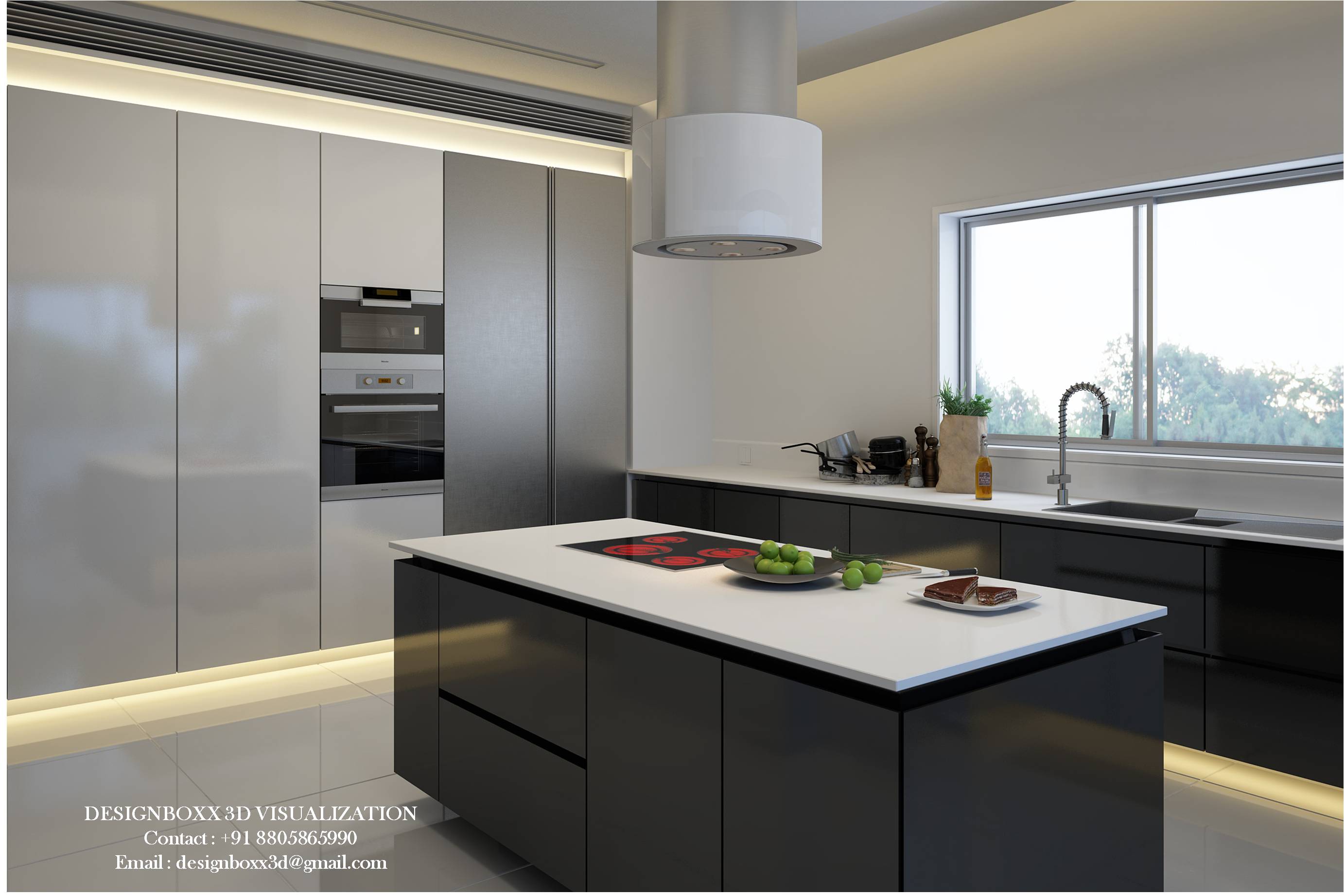 女儿卧室和现代厨房丨Rahul Gharat-5