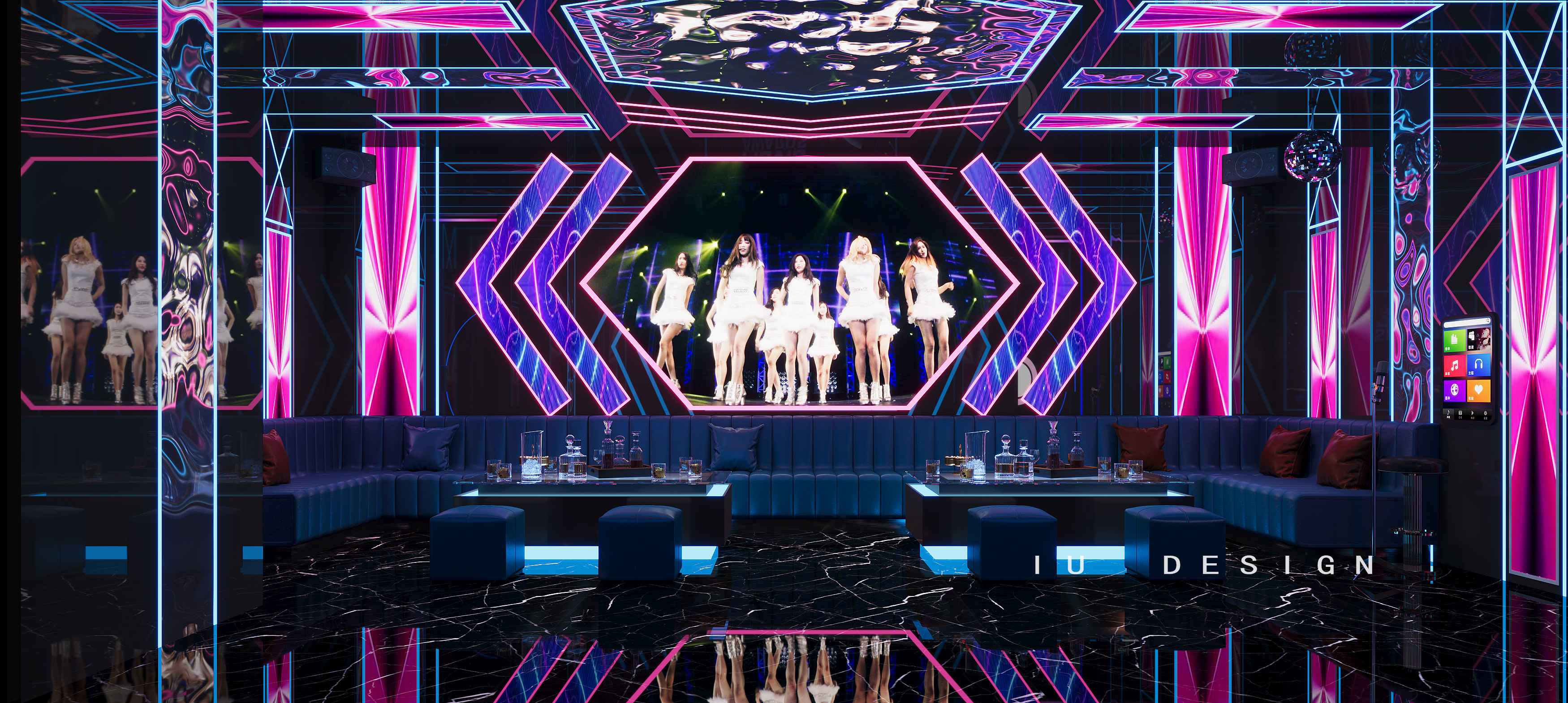 哎呦设计表现·科技风 KTV丨哎呦视觉-10