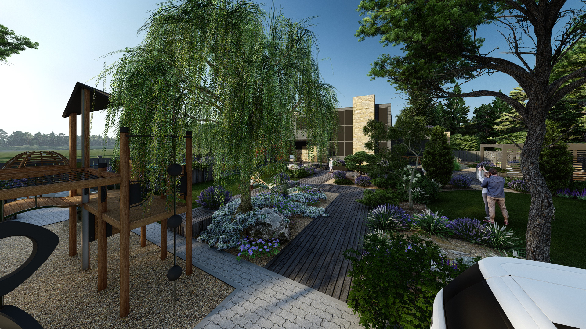 私人花园“现代 丘岗”设计项目丨俄罗斯圣彼得堡-9