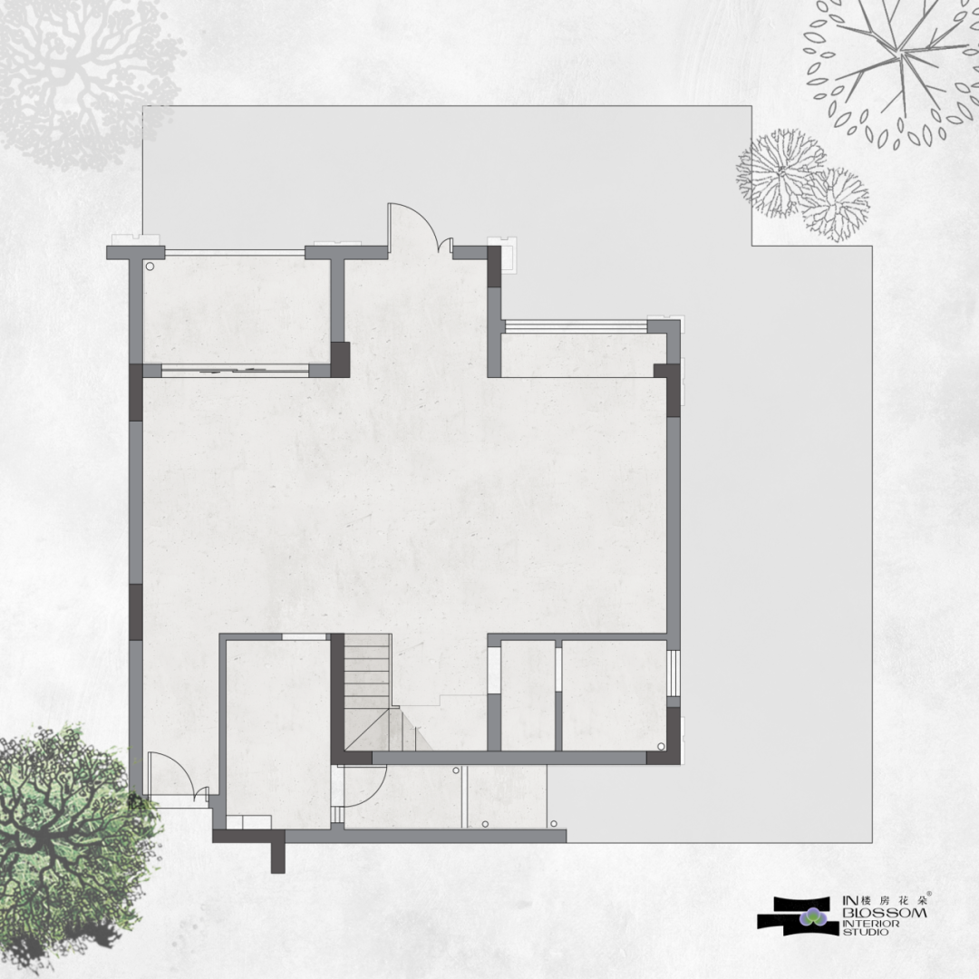 楼房花朵INBLOSSOM|私宅实景案例|龙湖麓宸200㎡现代法式下叠-57