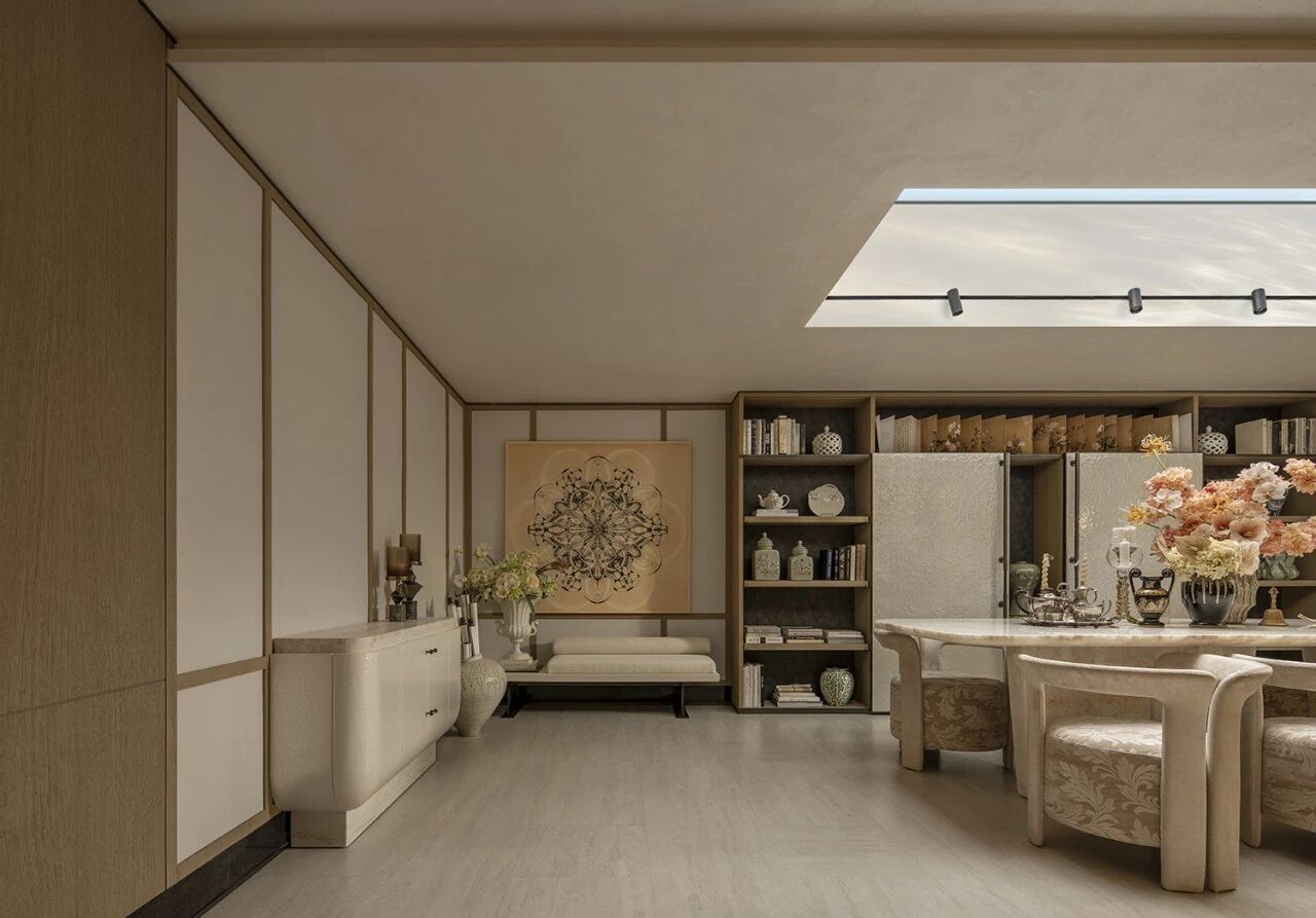 绍兴中海·越湖雲起400㎡叠墅室内设计丨中国绍兴丨IF DESIGN羽果设计-24