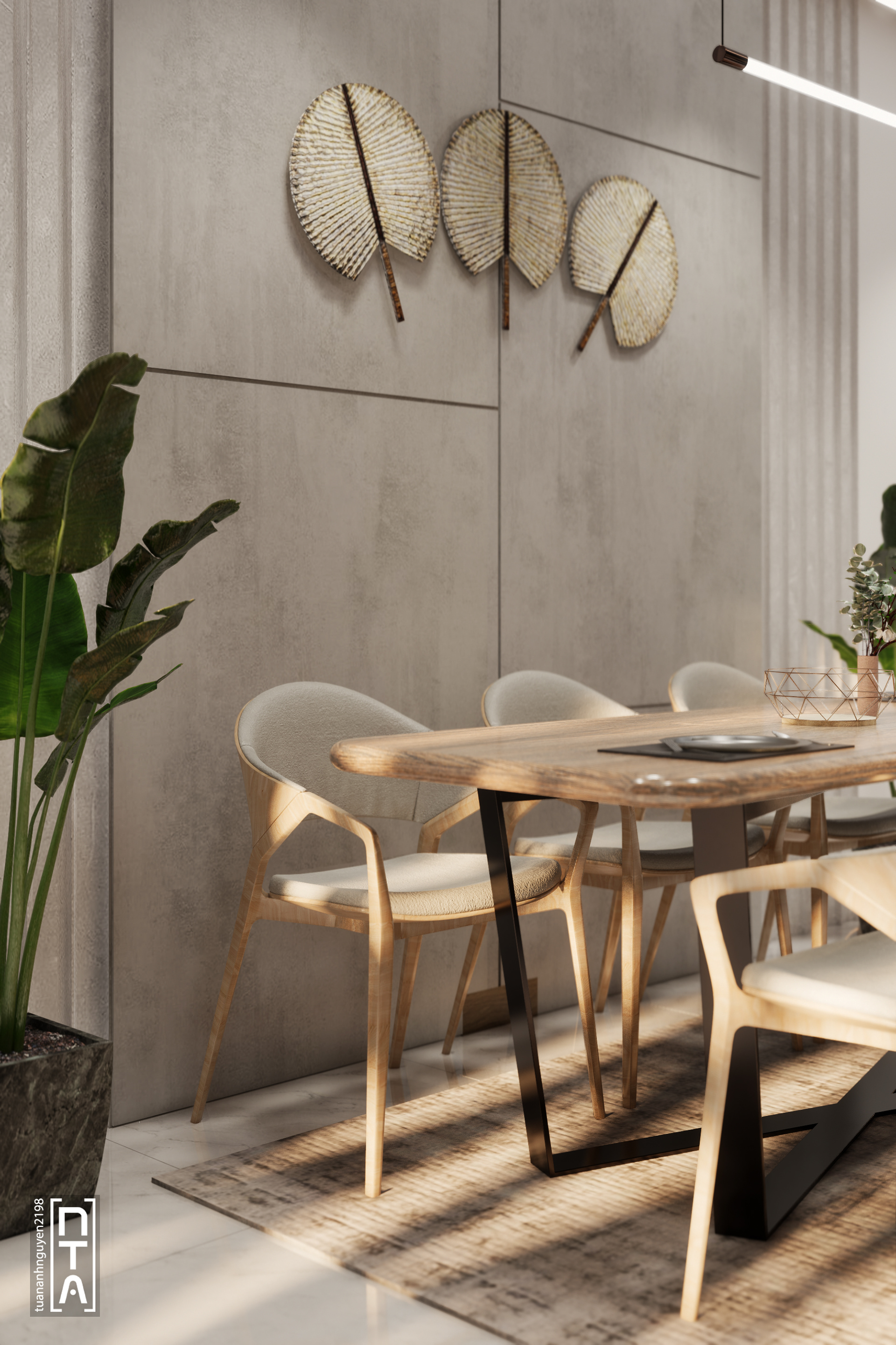 Townhouse- Livingroom and Kitchen interior-14