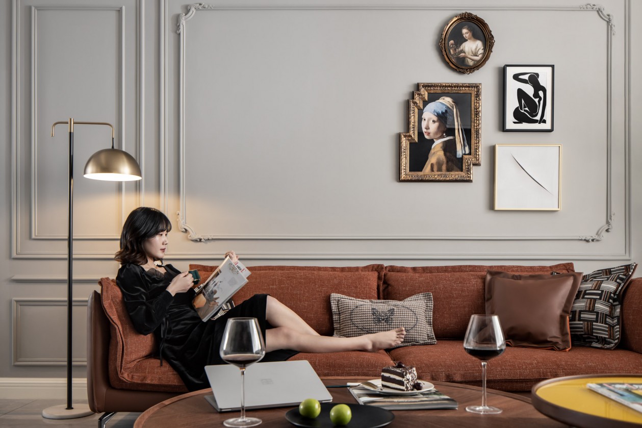 流动的色彩,优雅的私宅-23