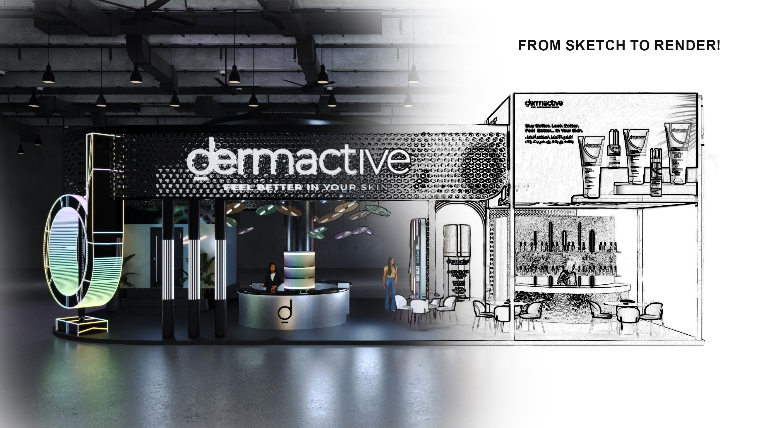 DERMACTIVE BOOTH 3D 设计-3