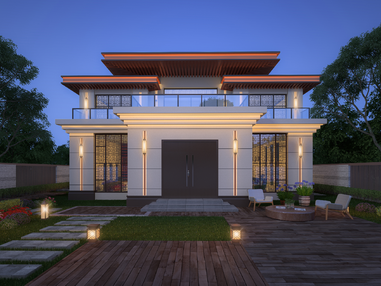 自建房外立面效果图-4