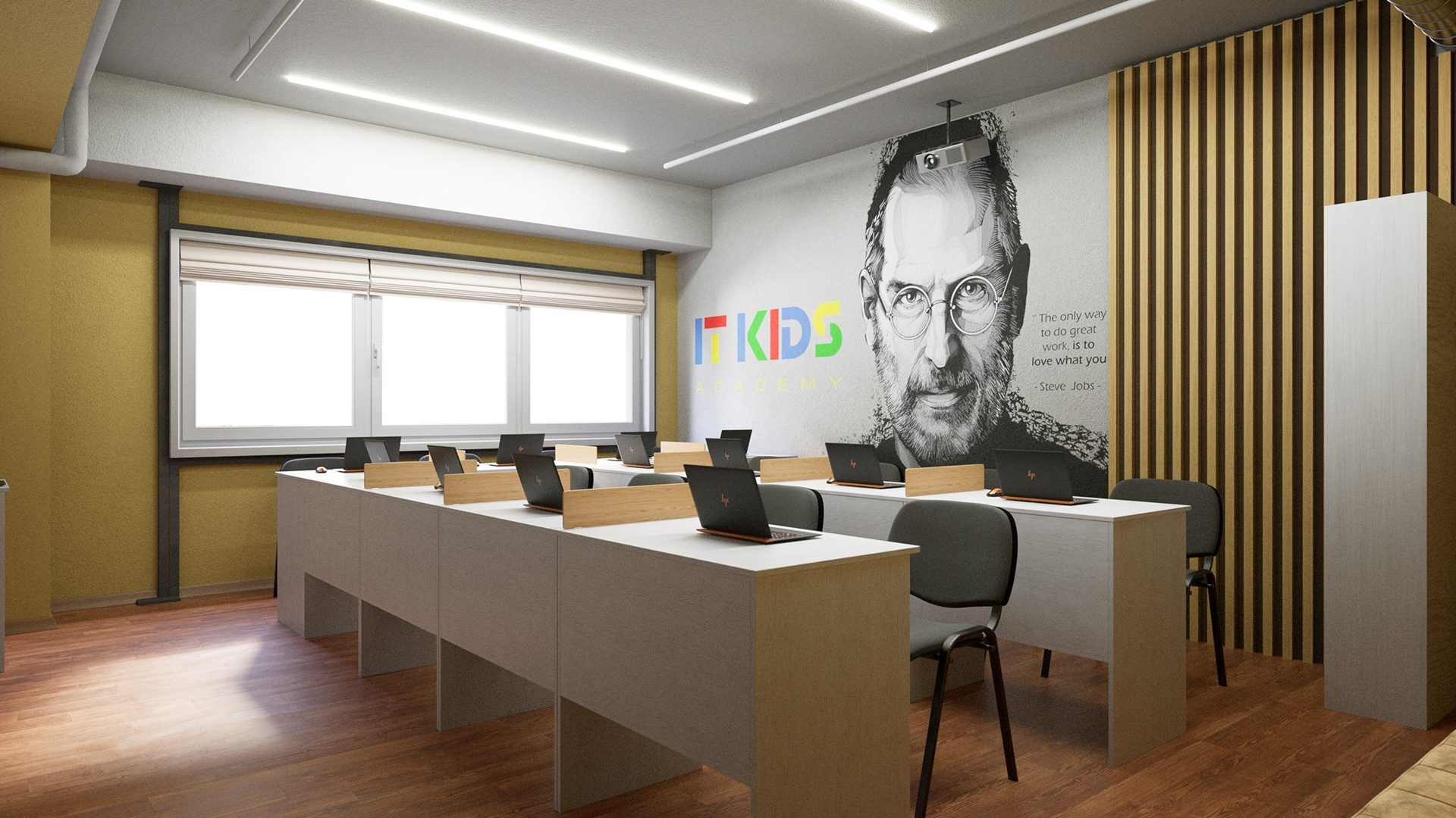 Programming School for Kids 教室设计-10