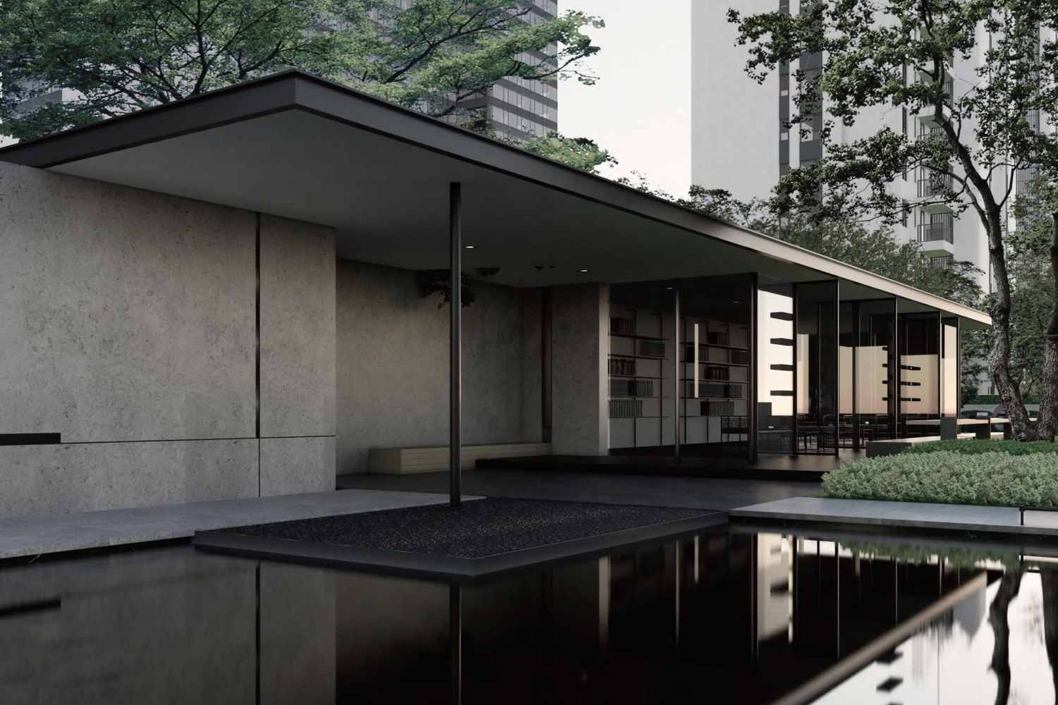 郑州永威金桥西棠大区景观SU模型-0