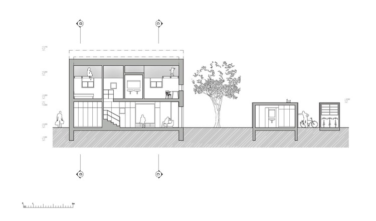 布拉格城市绿洲 · 家庭住宅与后院书房的共生设计-34