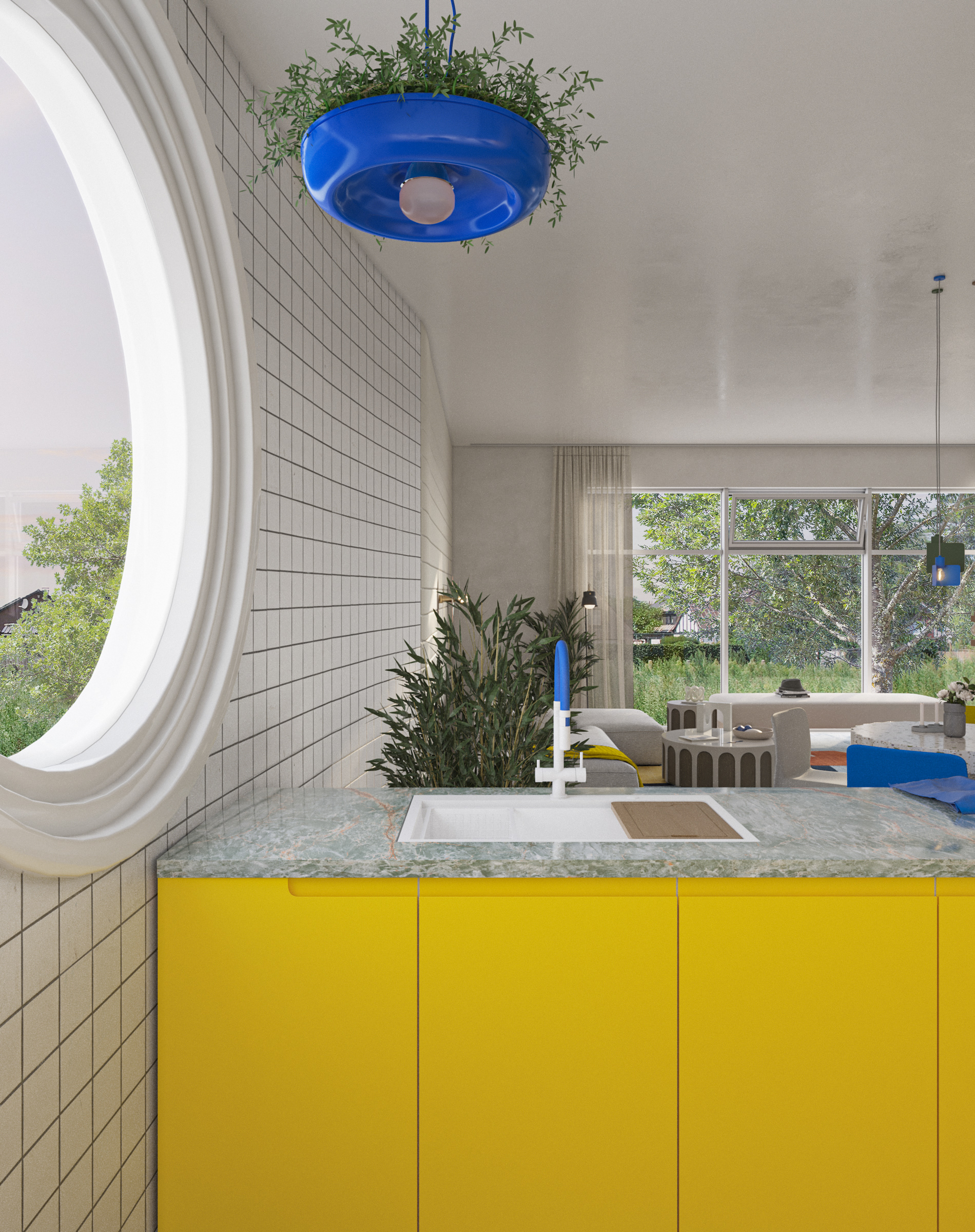 乌克兰国旗配色公寓概念项目-5