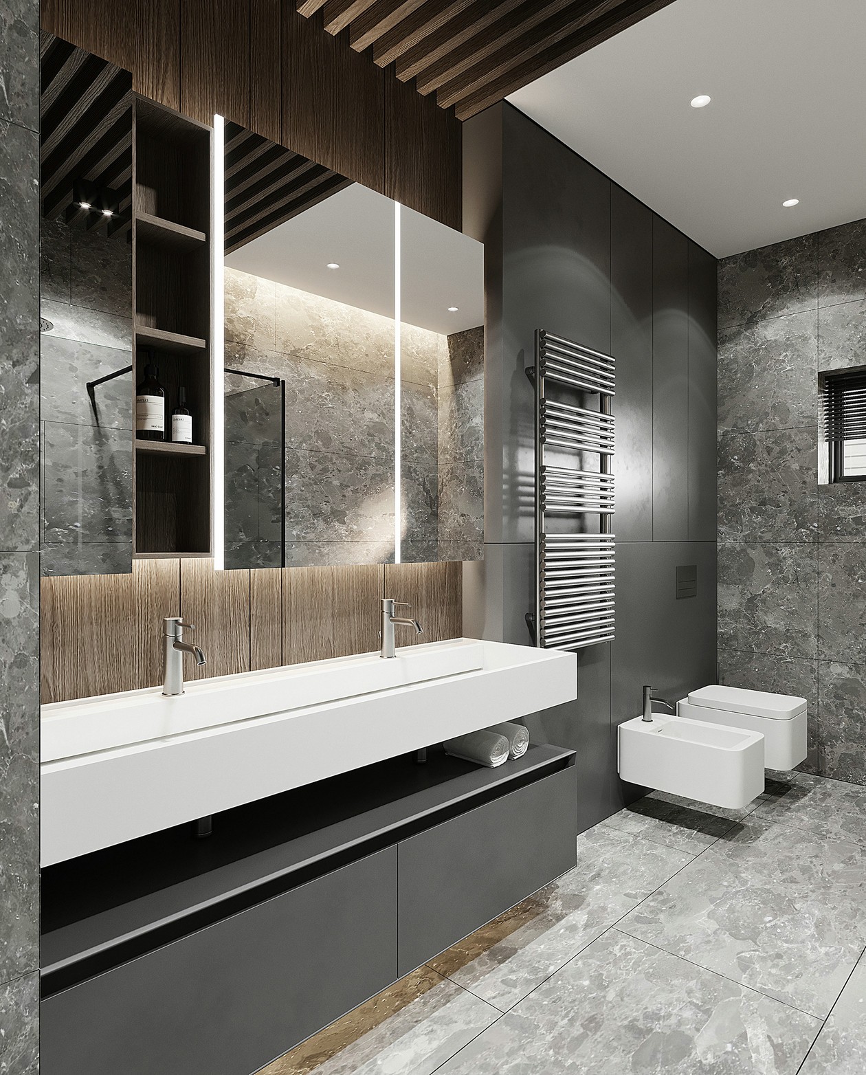 80㎡高级色系公寓设计 这才叫格调！-15