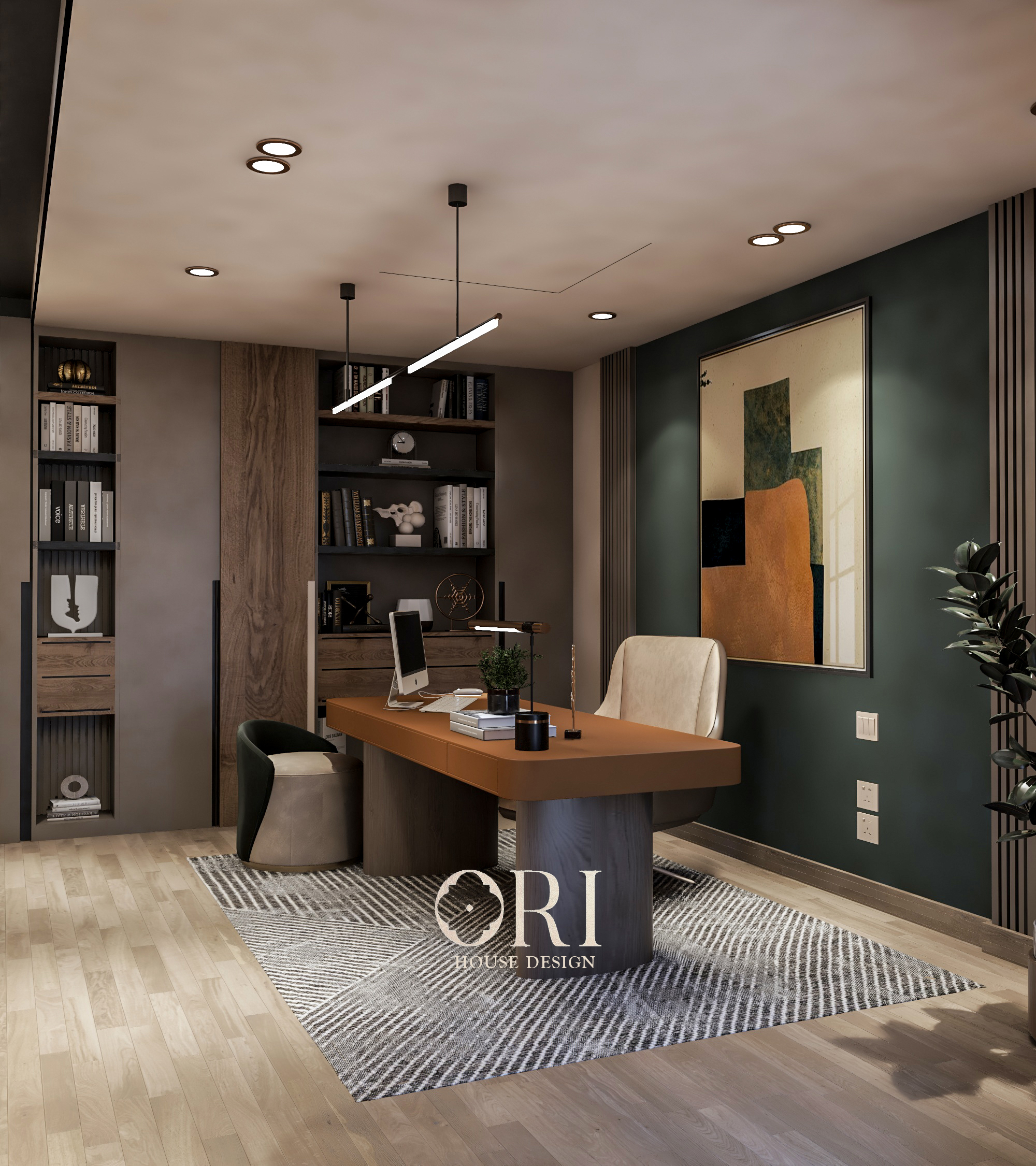 Contemporary office room-2