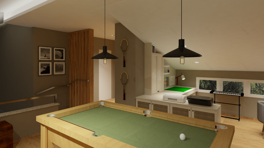 家庭活动室室内设计丨巴西丨Isabela Loureiro Arquitetura-9