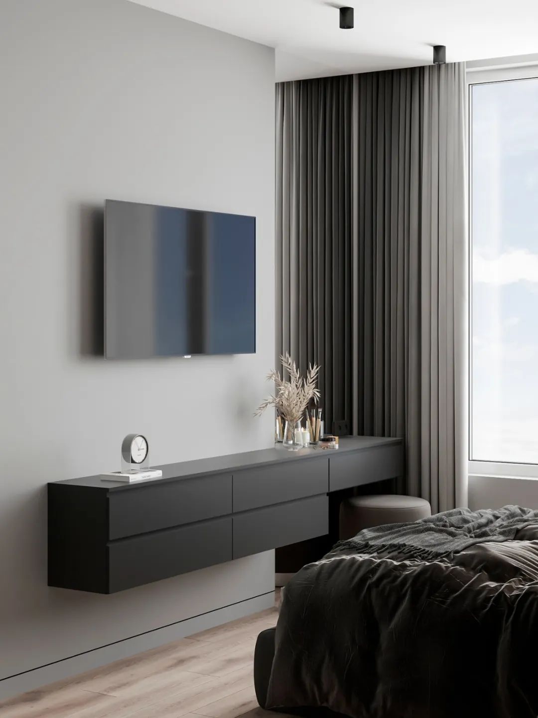 木灰色简约公寓丨Marina Bessmertnaya-46