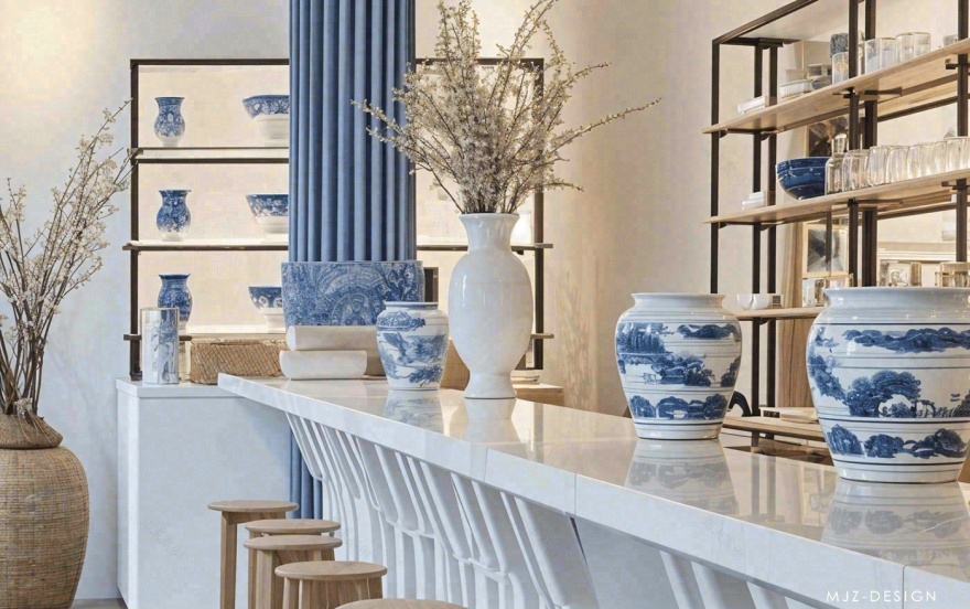 蓝柱:现代咖啡馆体验丨希腊雅典丨STEISI VOGLI-37