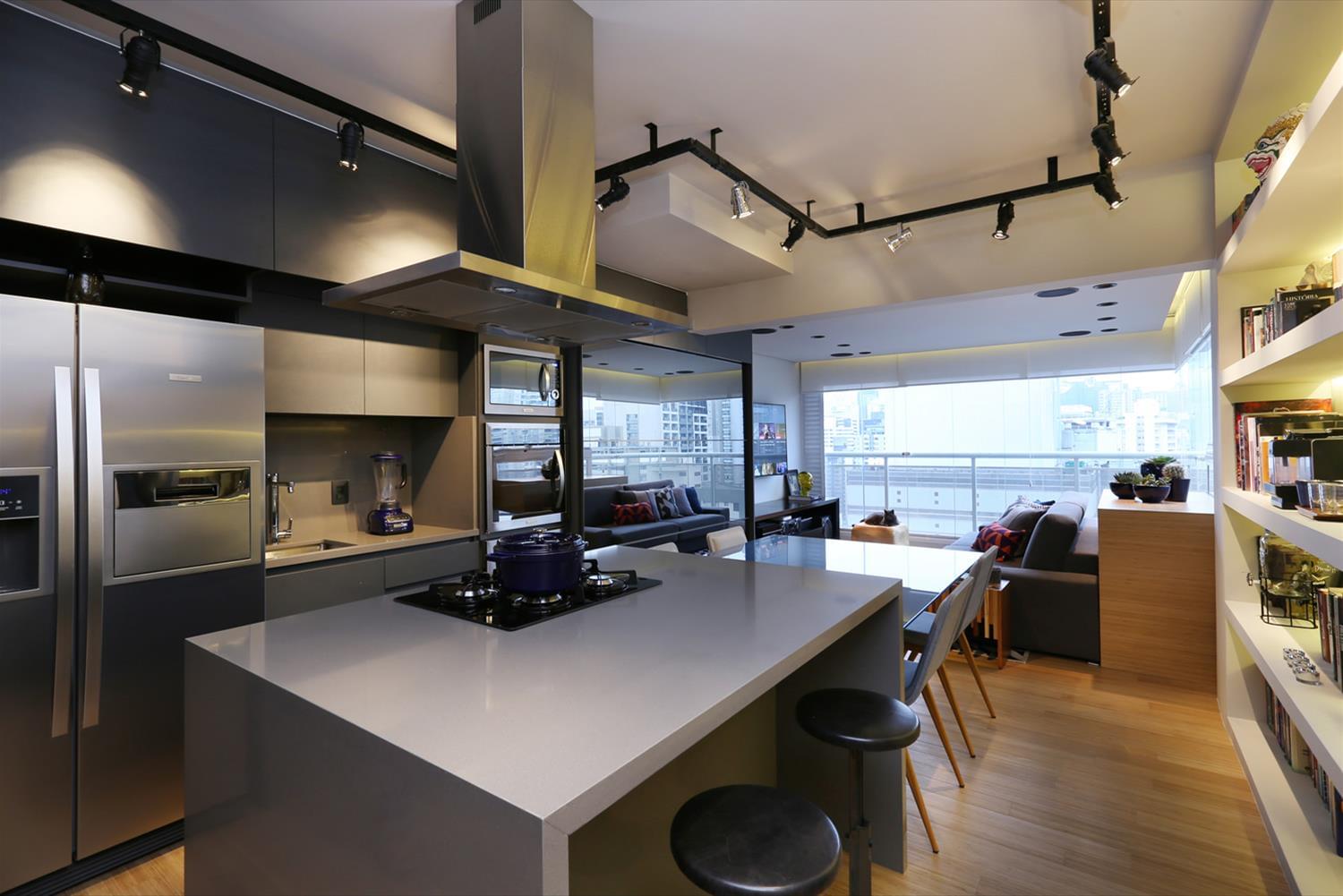 巴西 60 平米工业风公寓，打造宽敞空间-9