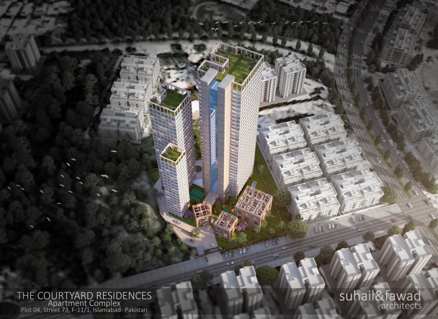多层住宅建筑丨巴基斯坦伊斯兰堡丨Suhail & Fawad Architects-3
